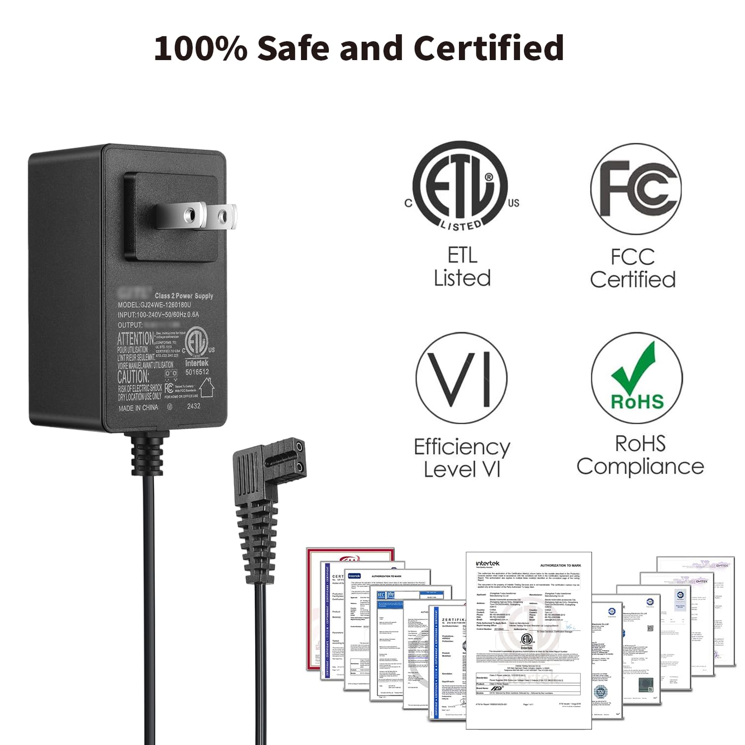 12.6V Charger for Aiper Seagull 600 800 800B SE 1000 1500 P1111 HJ1103J HJ1102 AC Adapter Replacement for AIPURY 1000 Cordless Automatic Robotic Pool Vacuum Cleaner Power Supply 6FT Cord UL Listed - Image 8
