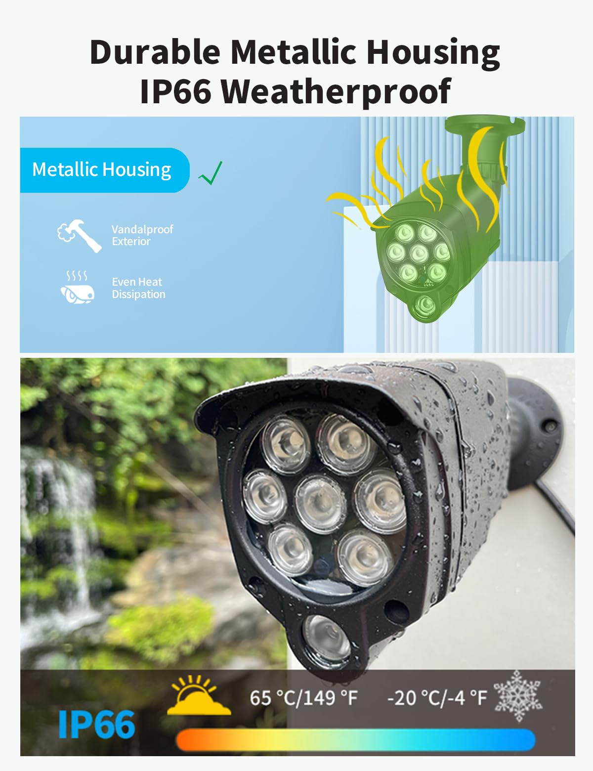 LONNKY LED IR Illuminator Wide Angle 8-LEDs 90 Degree 100Ft IR Infrared Flood Light for CCTV Security Cameras, IP Camera, Bullet Camera, Dome Camera, Suitable for Outdoor and Indoor Use - Image 6