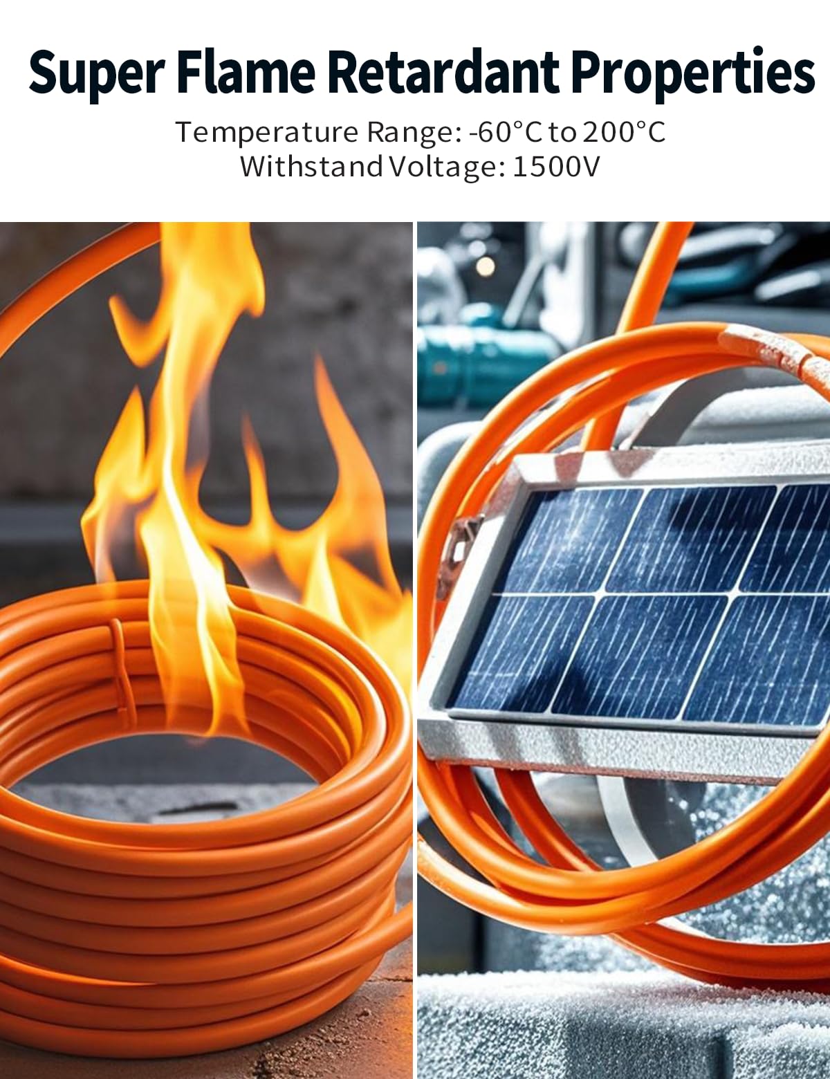 Tonton 10Ft 10AWG Solar Panel Extension Cable 6mm² One-Piece Solar Cable with Male and Female Connectors, Waterproof PV Wire for RV, Photovoltaic Systems, Home, Boat, Solar Panels, Car(10AWG 10FT 3M) - Image 5