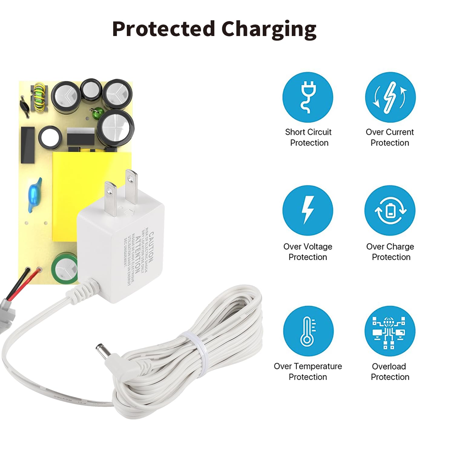 Tonton 10FT Replacement Power Cord Adapter Compatible with Infant-Optics DXR-8 / DXR-8 Pro Baby Camera Official Charger Just for Camera Unit (Not Compatible with Monitor Unit) - Image 5