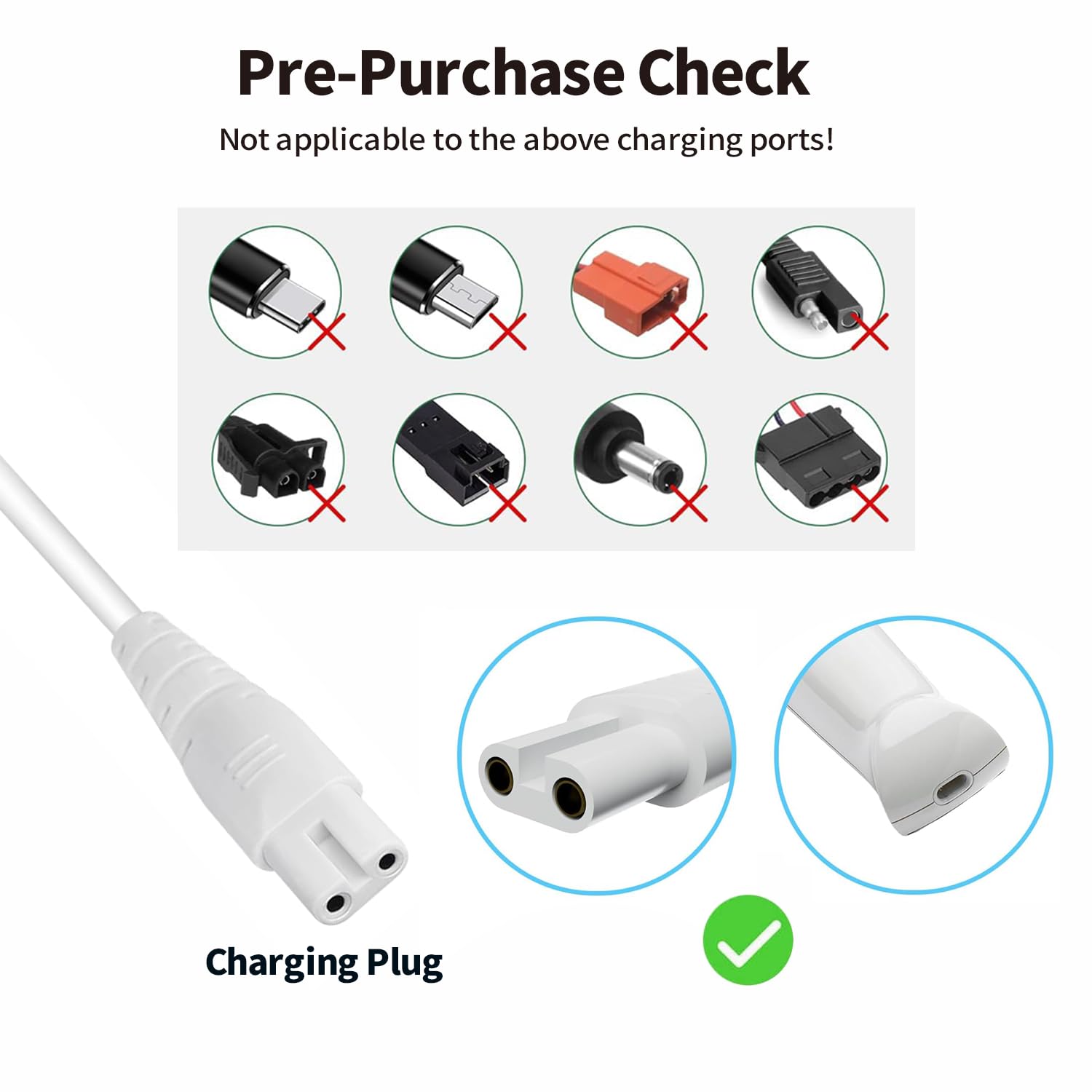 Tonton Authentic Charger Power Adapter Cord for Magic Wand Plus HV265 Massager, Power Supply Charging Cable GQ12-100100-US for Magic Wand Plus Back & Neck Massager, Rechargeable Cordless Massager - Image 4
