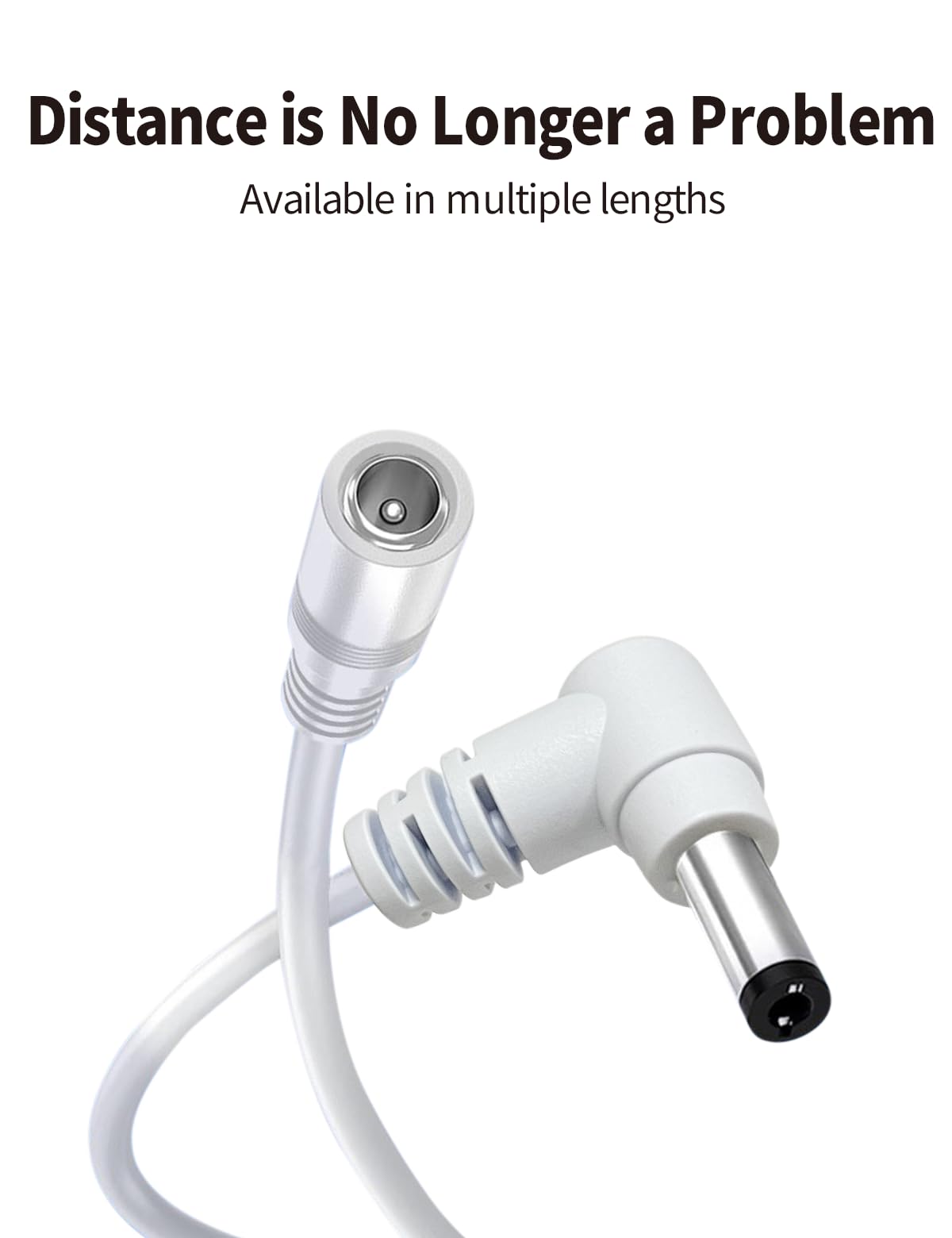 Tonton DC Power Extension Cable 5M 16.4FT 5.5mm x 2.1mm 90 Degree Right Angle Female to DC Male Power Adapter Cord for CCTV Security Camera Surveillance LED Strip DVR NVR Router Guitar Effect Pedal - Image 8