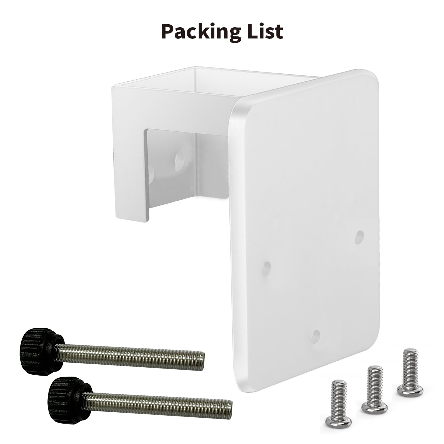 Tonton Gutter Mount Bracket Compatible with Eufy Security SoloCam S340, SoloCam E30, and Eufy 4G LTE Cam S330, Adjustable Weatherproof Camera Mount for Solar Security Camera (1-Pack, White) - Image 6