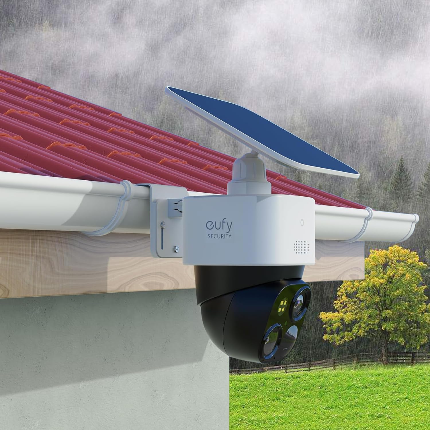 Tonton Gutter Mount Bracket Compatible with Eufy Security SoloCam S340, SoloCam E30, and Eufy 4G LTE Cam S330, Adjustable Weatherproof Camera Mount for Solar Security Camera (1-Pack, White) - Image 7