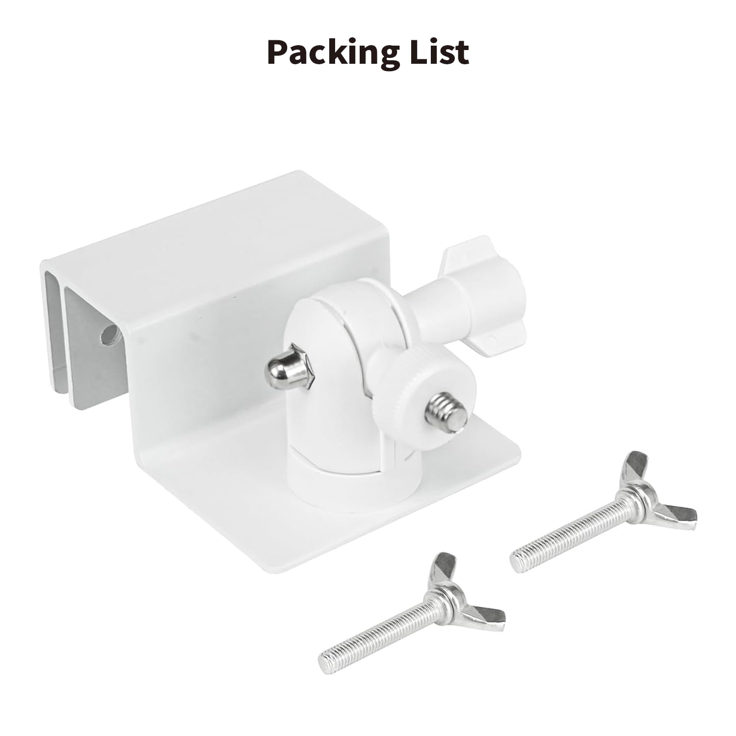 Tonton Gutter Mount for Solar Panel and Outdoor Security Camera Compatible with Ring, Arlo, Eufy, Wyze, Reolink, Google Nest, Blink, Standard 1/4"-20 Mount, Up & Down Version Universal Bracket (White) - Image 6