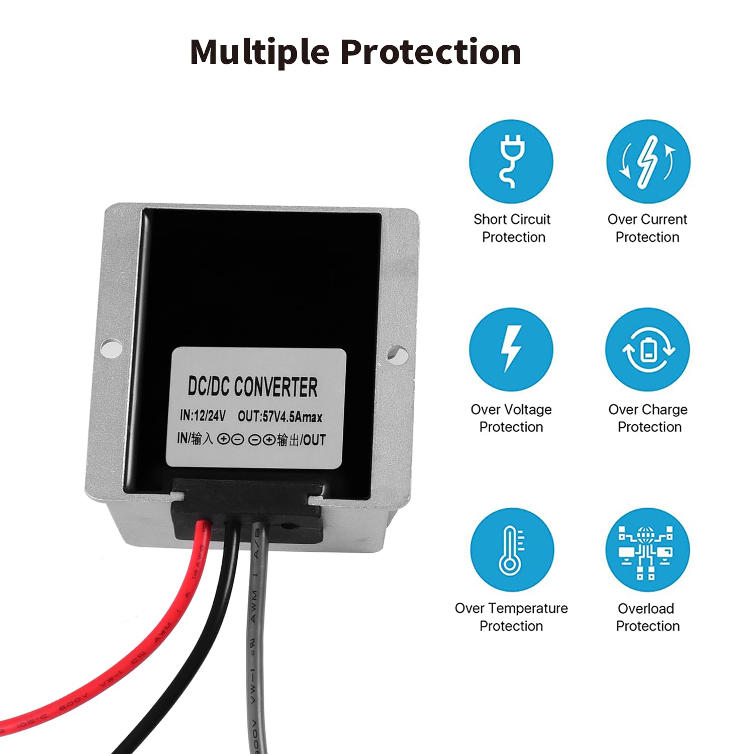 Tonton Starlink Gen 3 Power Cable, 12V/24V to 57V 4.5A Step-Up Converter DC Plug Adapter, 10V-36V to 57V Power Supply Cord for Starlink Gen3 Router, RV, Camper, Off-Grid Use - Image 8