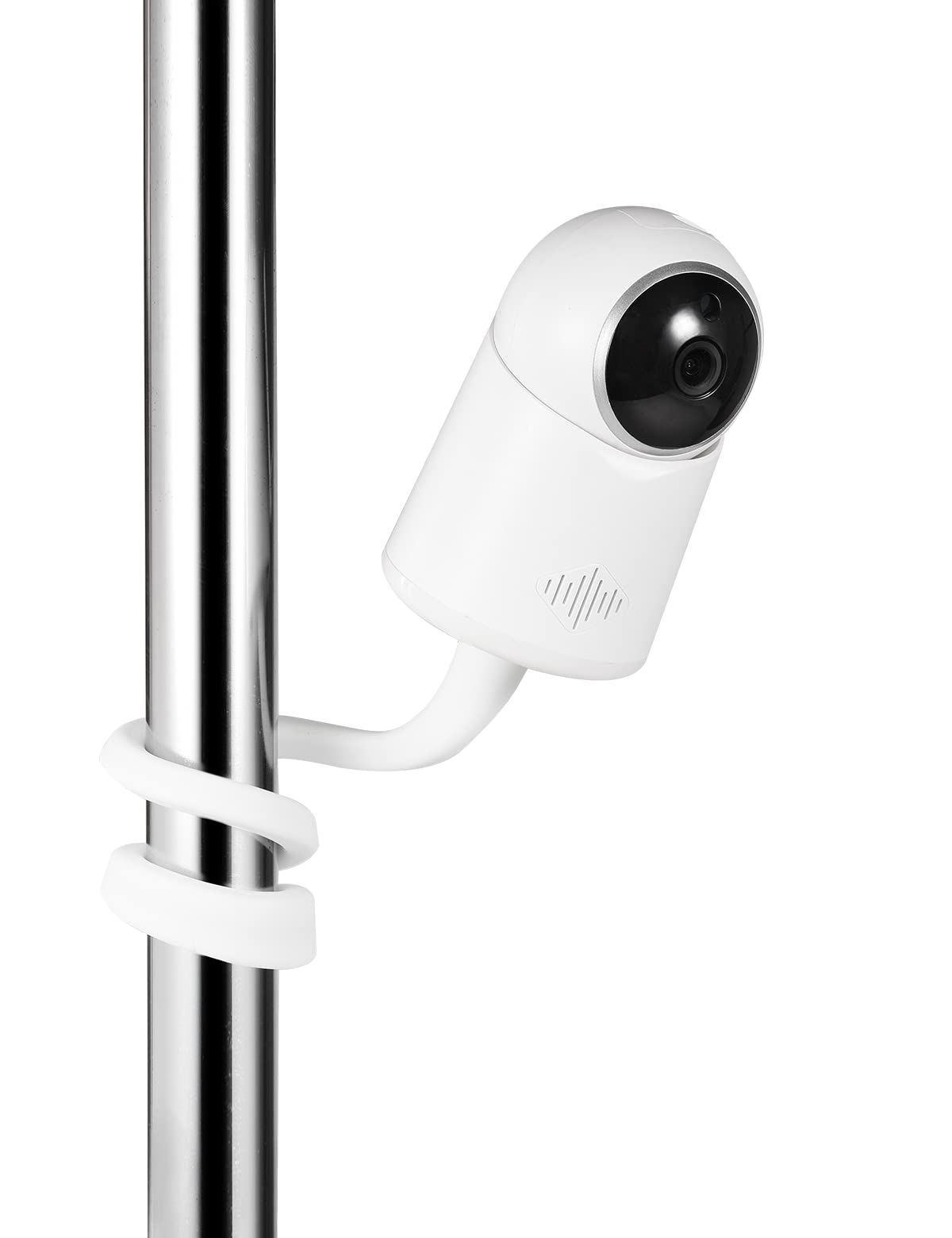 Universal Baby Monitor Camera Mount for Crib Compatible with Arlo, Owlet, Goodbaby, and More with 1/4 threaded hole, Adjustable Stand for HelloBaby, Vtech, Motorola Monitors, No Tools Required (White)