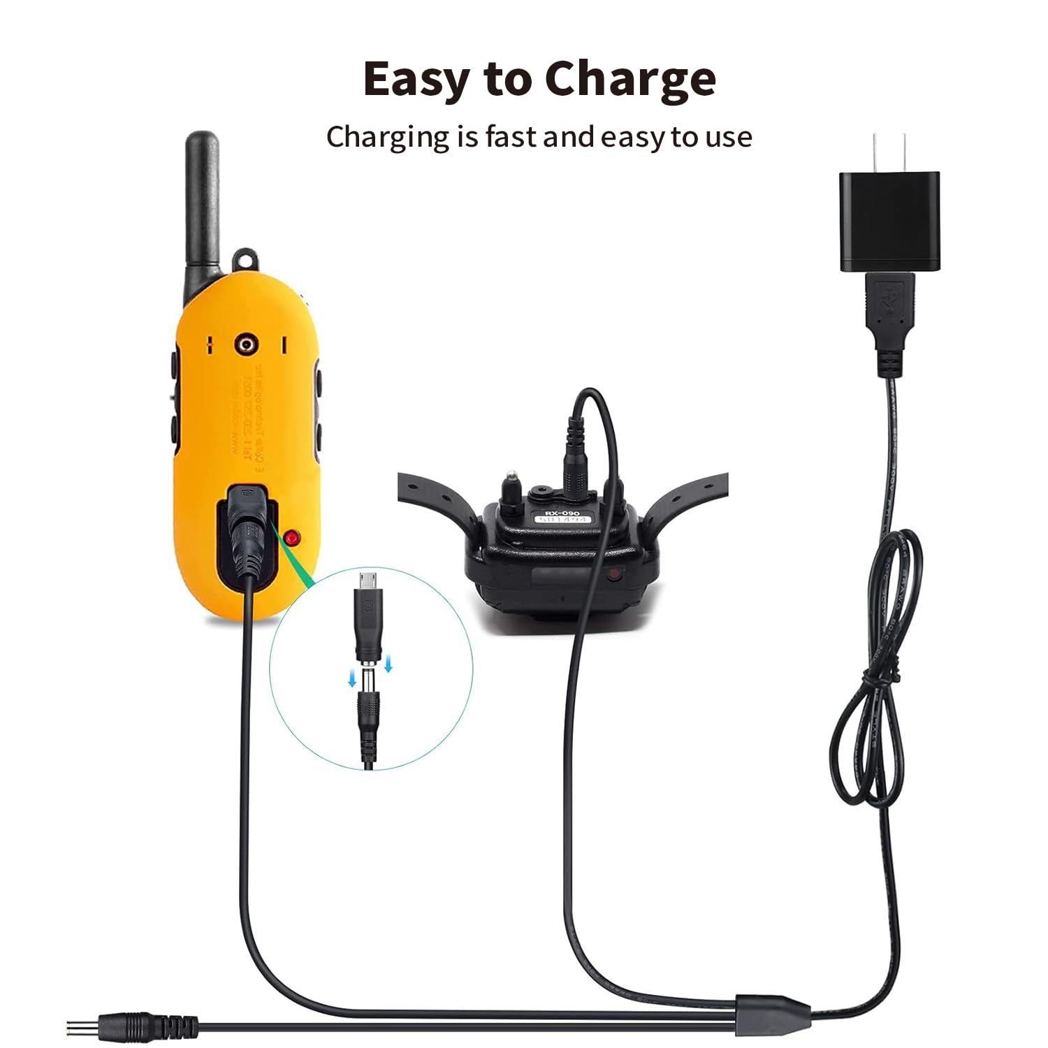 Universal Dog Shock Collar Charger Cable, 12-in-1 Training Collar USB Charging Cord for Bousnic, Mini Educator, Dogrook, Patpet, Petspy, Slopehill Replacement E Collar Charger Cord for Training System - Image 5